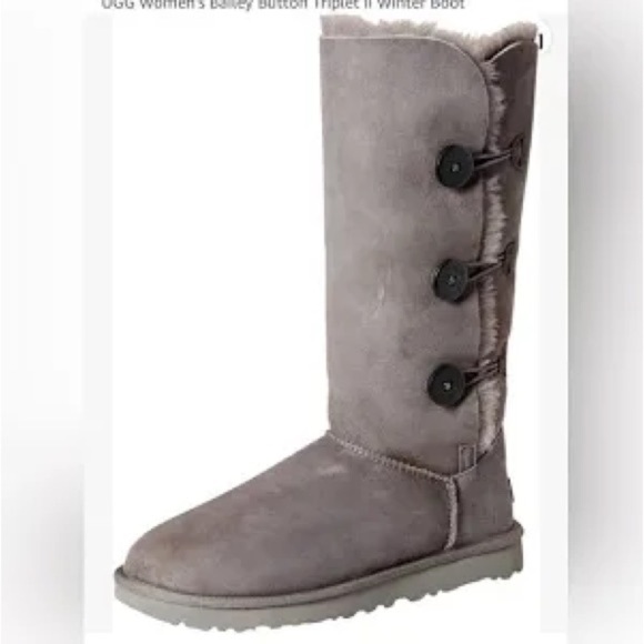 UGG Bailey triple button shearling boots size 7 - Picture 2 of 9